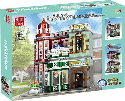 Антикварный магазин Mold King 16005 со светодиодной подсветкой — строительные блоки Mould King