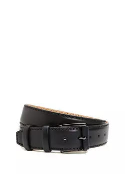 Антикварный мужской кожаный ремень. Beymen Collection, черный