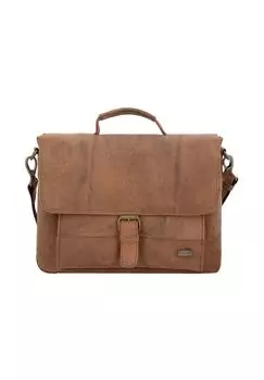 Антикварный портфель S из кожи 38 см HAROLD'S, цвет Natur