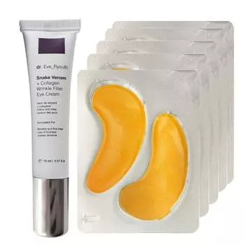 Антиоксидантный крем для кожи вокруг глаз + змеиный яд + коллагеновый крем против морщин вокруг глаз 15 Dr. Ever Youth