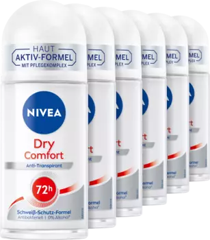 Антитранспирант Deo Roll-on Dry Comfort Vorteilspack (6х50 мл) 300мл NIVEA