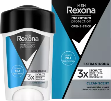 Антитранспирант Deocreme Men Maximum Protection Clean Scent 45 мл Rexona