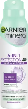 Антитранспирант Деоспрей 6 в 1 Защита 150мл Garnier