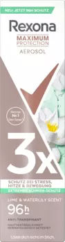 Антитранспирантный деоспрей Максимальная защита Lime Аромат кувшинки 150 мл Rexona