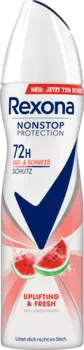 Антитранспирантный деоспрей Nonstop Protection поднимающий настроение и усиливающий эффект Свежий 150мл Rexona
