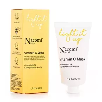 Антивозрастная маска для лица Mascarilla Light It Up Nacomi, 50 ml