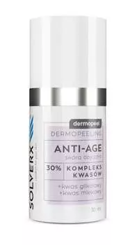 Антивозрастной кислотный пилинг, 30 мл SOLVERX, Dermopeel