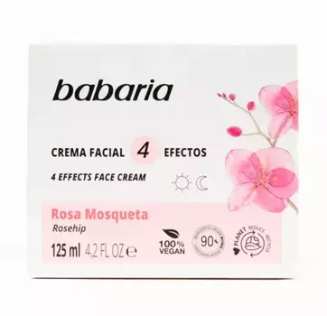 Антивозрастной крем для лица с шиповником 4 Efectos Rosa Mosqueta Babaria, 125 ml