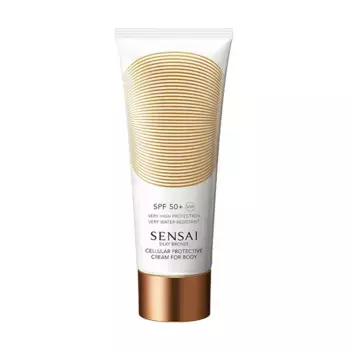 Антивозрастной солнцезащитный крем для тела Silky Bronze Cellular Protective Cream Body Spf 50 Sensai, 150 ml