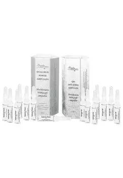 Антивозрастной уход BEAUTY NATURE COSMETICS HYALURON + Q10 AMPULLEN, цвет transparent