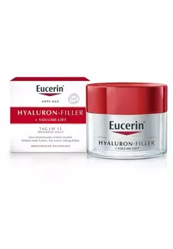 Антивозрастной уход TAGESPFLEGE TAGESCREME HYALURON-FILLER + VOLUME-LIFT, FR TROCKE Eucerin