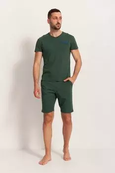 Антон короткая пижама с модалом и шпицем Sofiaman, зеленый