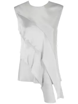 Antonelli блузка с драпировкой, серебряный