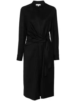 Antonelli платье миди с завязками, серый