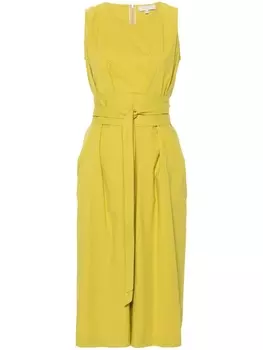 Antonelli платье миди со складками, зеленый