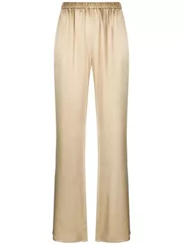 Antonelli прямые брюки с эластичным поясом, желтый