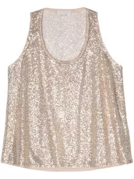 Antonelli топ с пайетками, золотистый