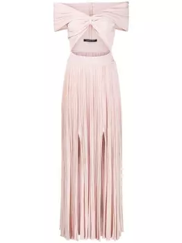 Antonino Valenti плиссированное платье с вырезами, розовый