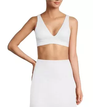 Antonio Melani Active Focus Легкий координирующий спортивный бюстгальтер с V-образным вырезом, белый