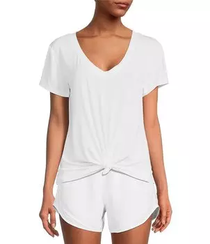 Antonio Melani Active Impact координационная рубашка свободного кроя с короткими рукавами и V-образным вырезом, белый