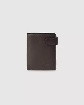 Antonio Pulido мужской вертикальный кожаный кошелек коричневого цвета с застежкой-застежкой Antonio Pulido, коричневый