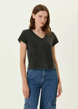 Антрацитовая футболка American Vintage