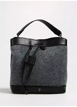 Антрацитовая женская сумка-чехол Fabrika