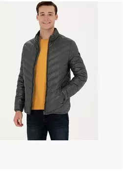 Антрацитовое мужское пальто U.S. Polo Assn.