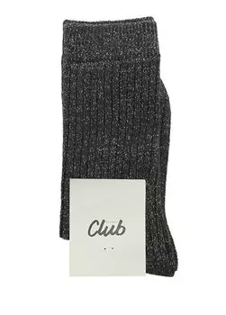 Антрацитовые серебристые женские носки Beymen