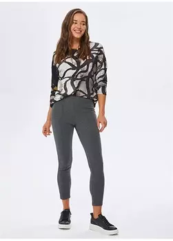 Антрацитовые женские леггинсы Faik Snmez