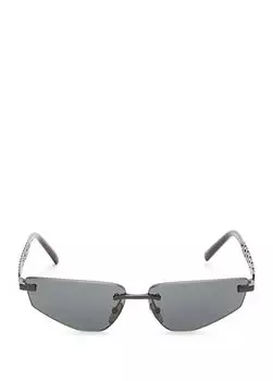 Антрацитовые женские солнцезащитные очки Dolce&Gabbana, мультиколор