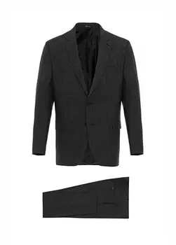 Антрацитовый мужской костюм стандартной посадки с нормальной талией TK1007000212 Svari, антрацитовый