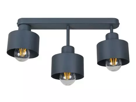 Антрацитовый потолочный светильник OST4006AN потолочный светильник, 3 лампы alfalux, серый