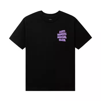 Антропоморфная футболка Anti Social Social Club, черная