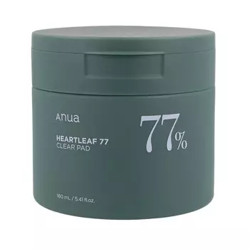 Anua Heartleaf 77% Clear Pad, тонизирующие подушечки, 70 шт