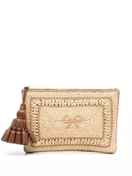 Anya Hindmarch клатч Georgiana Bow, нейтральный цвет