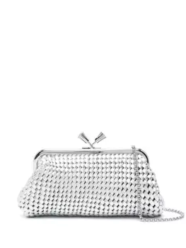Anya Hindmarch клатч Maud Tassel, серебристый