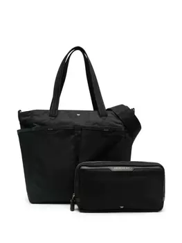 Anya Hindmarch объемная сумка-тоут с логотипом, черный
