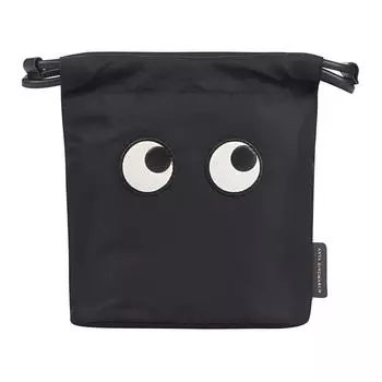 Anya Hindmarch Тканевый клатч-кошелек для монет, женский, черный