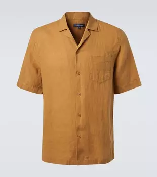 Анжело льняная рубашка для боулинга Frescobol Carioca, Almond