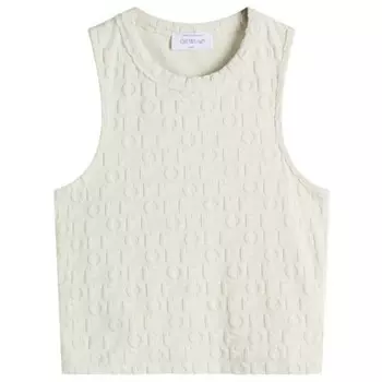 Ao terry гребной укороченный топ Off-White, белый
