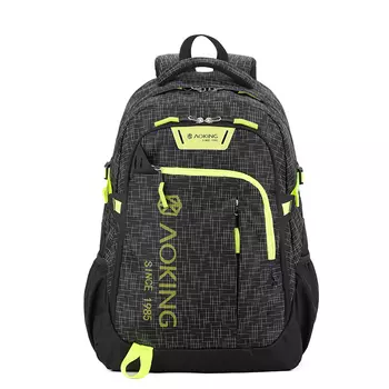 Ao Wang AOKING AK Мужской рюкзак, Черный с желтым лаймом