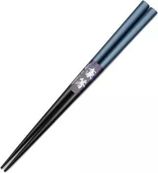 Aoba 253402 Толстые палочки для еды, Thick Forte, 9,3 дюйма (23,5 см), можно мыть в посудомоечной машине, сделано в Японии, Blue