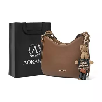 AOKANG Женская сумка через плечо, Бежевый