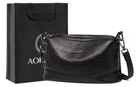 AOKANG Женская сумка через плечо, Черный