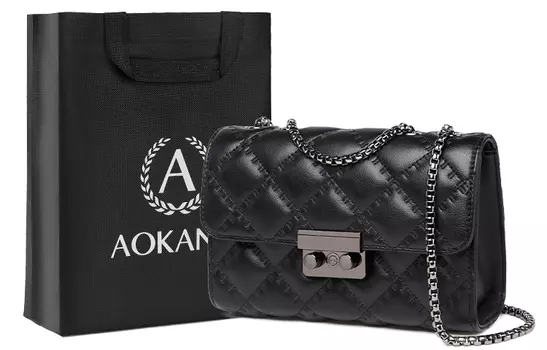 AOKANG Женская сумка через плечо, Черный