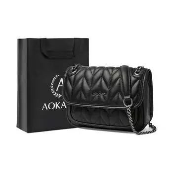 AOKANG Женская сумка через плечо, Черный - 799190