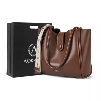 AOKANG Женская сумка через плечо, Классический черный (лямка)