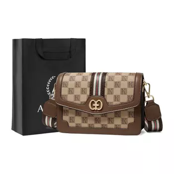 AOKANG Женская сумка через плечо, Кофе Хаки