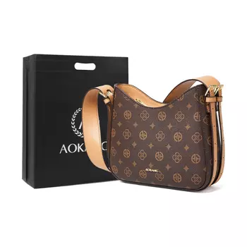 AOKANG Женская сумка через плечо, Темно коричневый